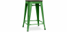 Buy Bar Stool - Industrial Design - Wood & Steel - 60cm -Stylix Green 99958354 at Privatefloor
