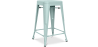 Buy Bar Stool - Industrial Design - Matte Steel - 60cm - New edition - Stylix Pale green 60324 in the United Kingdom