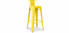 Buy Bar Stool with Backrest - Industrial Design - 76cm - New Edition - Stylix Yellow 60325 - prices