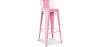 Bar Stool with Backrest - Industrial Design - 76cm - New Edition - Stylix image 9