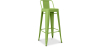 Buy Bar Stool with Backrest - Industrial Design - 76cm - New Edition - Stylix Light green 60325 - in the UK