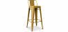 Buy Bar Stool with Backrest - Industrial Design - 76cm - New Edition - Stylix Gold 60325 with a guarantee