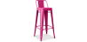 Buy Bar Stool with Backrest - Industrial Design - 76cm - New Edition - Stylix Fuchsia 60325 home delivery