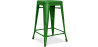 Buy Bar Stool - Industrial Design - Matte Steel - 60cm - New edition - Stylix Green 60324 - in the UK