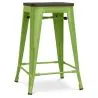 Buy Stylix Stool wooden - Metal - 60cm  Light green 99958354