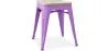 Industrial Design Stool - Wood & Metal - 45cm - Stylix image 9