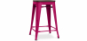 Buy Bar Stool - Industrial Design - Wood & Steel - 60cm -Stylix Fuchsia 99958354 home delivery