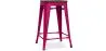 Bar Stool - Industrial Design - Wood & Steel - 60cm -Stylix image 9