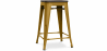 Buy Bar Stool - Industrial Design - Wood & Steel - 60cm -Stylix Gold 99958354 with a guarantee