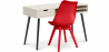 Buy Wooden Desk Set - Scandinavian Design - Beckett + Dining Chair - Scandinavian Design - Denisse Red 60115 - prices