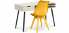 Buy Wooden Desk Set - Scandinavian Design - Beckett + Dining Chair - Scandinavian Design - Denisse Yellow 60115 at Privatefloor