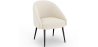 Buy  Design Armchair - Upholstered in Boucle Fabric - Wasda White 60330 - in the UK