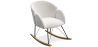 Buy Rocking armchair upholstered in white boucle - Freia  White 60334 - in the UK