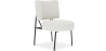 Buy Armchair Upholstered in Bouclé Fabric - Jerna White 60337 - in the UK