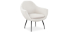 Buy Upholstered boucle accent chair in white - Eila White 60339 - in the UK