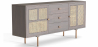 Buy Wooden Sideboard - Vintage Design - Dena Dark grey 60360 - in the UK