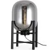 Buy Table lamp in modern design, metal and glass - Grau Smoke 60396