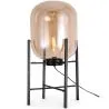 Buy Glass floor lamp in modern design, metal and glass - Grau - 75cm Amber 60398