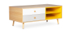 Buy Wooden TV Stand - Scandinavian Design - Lenark Natural wood 60408 - in the UK