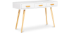 Buy Wooden Desk with Drawers - Scandinavian Design - Pius White 60412 - in the UK