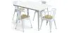 Pack Dining Table and 4 Dining Chairs with Armrests Industrial Design - New Edition - Bistrot Stylix image 9