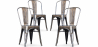 Buy Pack of 4 Dining Chairs - Industrial Design - New Edition - Stylix Metallic bronze 60449 - in the UK