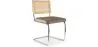 Dining Chair - Upholstered in Velvet - Wood and Rattan - Martha image 9