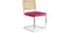 Dining Chair - Upholstered in Velvet - Wood and Rattan - Martha image 9