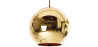 Buy  Ceiling Lamp - Metal Globe Pendant Lamp - 25cm - Range Gold 51297 - prices