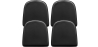Buy Pack x4 Magnetic Cushion for Chair - Polyurethane - Stylix Black 60461 - in the UK