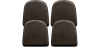 Buy Pack x4 Magnetic Cushion for Chair - Polyurethane - Stylix Brown 60461 at Privatefloor