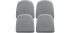 Buy Pack x4 Magnetic Cushion for Chair - Polyurethane - Stylix Grey 60461 in the United Kingdom