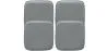 Pack of 4 Magnetic Cushions for Stool - Faux Leather - Stylix image 9