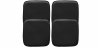Buy Pack of 4 Magnetic Cushions for Stool - Faux Leather - Stylix Black 60464 - in the UK