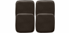 Buy Pack of 4 Magnetic Cushions for Stool - Faux Leather - Stylix Brown 60464 at Privatefloor