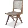 Buy Cannage Dining Chair, Bali Boho Style, Rattan and Teak Wood - Breya Natural 60474