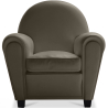 Buy  Armchair with Armrests - Upholstered in Faux Leather - Club Olive 54286 in the United Kingdom