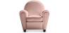 Buy  Armchair with Armrests - Upholstered in Faux Leather - Club Pastel pink 54286 with a guarantee