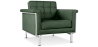Buy Armchair with Armrests - Upholstered in Faux Leather - Town Green 13180 home delivery