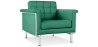 Buy Armchair with Armrests - Upholstered in Faux Leather - Town Turquoise 13180 with a guarantee