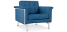 Buy Armchair with Armrests - Upholstered in Faux Leather - Town Dark blue 13180 - prices