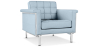 Buy Armchair with Armrests - Upholstered in Faux Leather - Town Pastel blue 13180 at Privatefloor