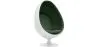 Egg-shaped designer armchair - Faux leather upholstery - Eny image 9