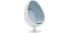 Egg-shaped designer armchair - Faux leather upholstery - Eny image 9