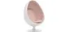 Egg-shaped designer armchair - Faux leather upholstery - Eny image 9