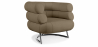 Buy Designer armchair - Faux leather upholstery - Bivendun Taupe 16500 in the United Kingdom