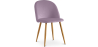 Buy Dining Chair Accent Velvet Upholstered Scandi Retro Design Wooden Legs - Evelyne Pink 59990 - in the UK