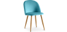 Buy Dining Chair Accent Velvet Upholstered Scandi Retro Design Wooden Legs - Evelyne Turquoise 59990 - prices