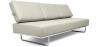 Buy Polyurethane Leather Upholstered Sofa Bed - 3 Seater - Kart Ivory 14621 with a guarantee