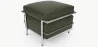  Square Footrest - Upholstered in Faux Leather - Kart image 9